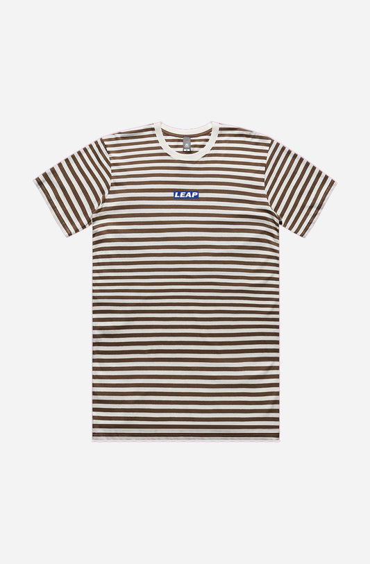 Natural Walnut Stripe Tee